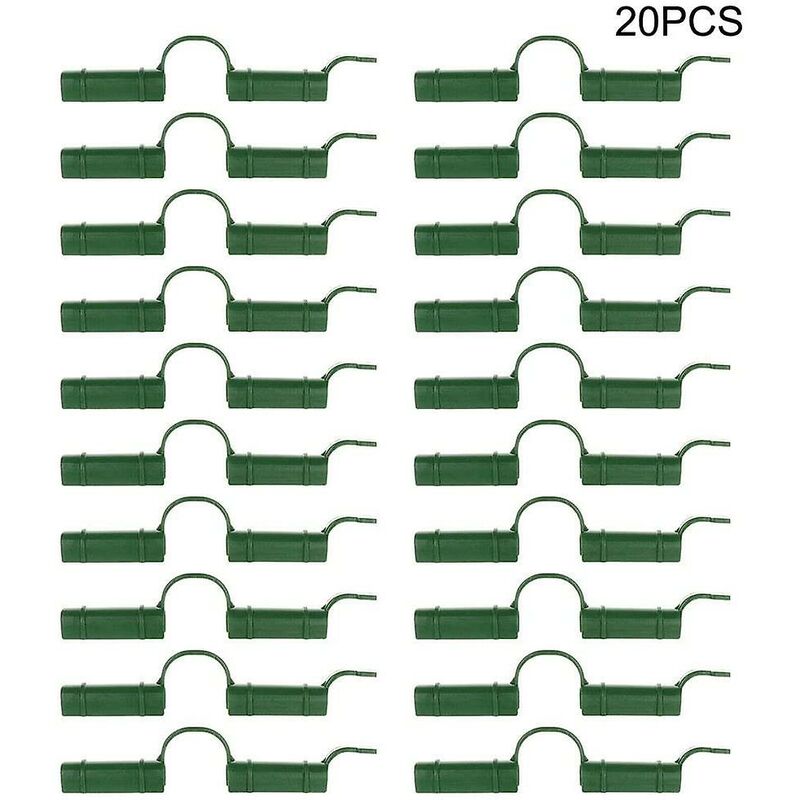 20 pcs Greenhouse Clips Greenhouse Tube Clips Fixed Tool Garden Tarpaulin Sun Protection Clips 1.1Cm - Image 1