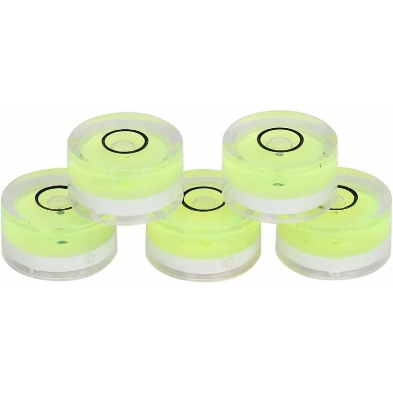 5 pcs ROund Spirit Levels, Mini Circular Bubble Level Inclinometers, Circular Spirit Level For Tripod, Phonograph, - Image 1
