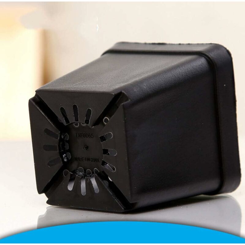 50 pcs Black Seedling Pot - Square Plastic Plant Pots - Small Indoor Outdoor Flower Pot (Black/ 6X6X6.5Cm) - Image 4