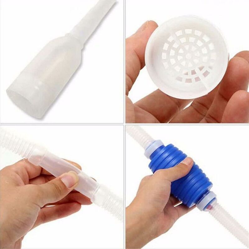 Clean Aquarium Siphon Tank Cleaning Accessory Hand Pump Tube Sucks Water 160Cm - Image 3