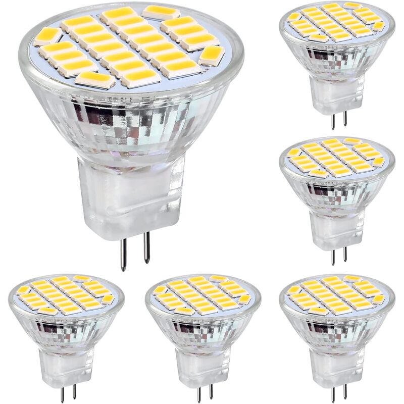 Mr11 Gu4 LED 3W Positive White Light 6500K, Non-Dimmable, Gu4 LED Spot Bulbs, 25-35W Halogen Equivalent, 350Lm, Ac/Dc - Image 1