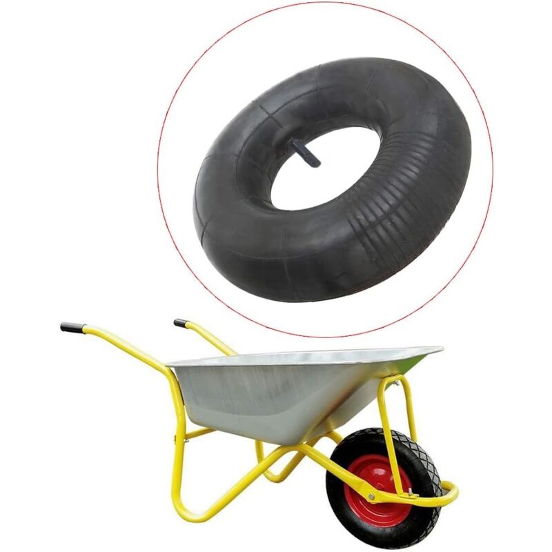 2 Pieces 3.50/4.00-6 Inner Tube Tire Wheel 3.50/4.00-6 Innertube Wheelbarrow Rubber Valve 6 - Image 3