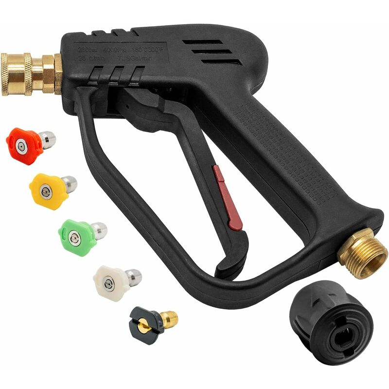 4000 Psi High Pressure Washer Gun With 5 Water Nozzle Tips, Car Cleaning Gun - Image 1