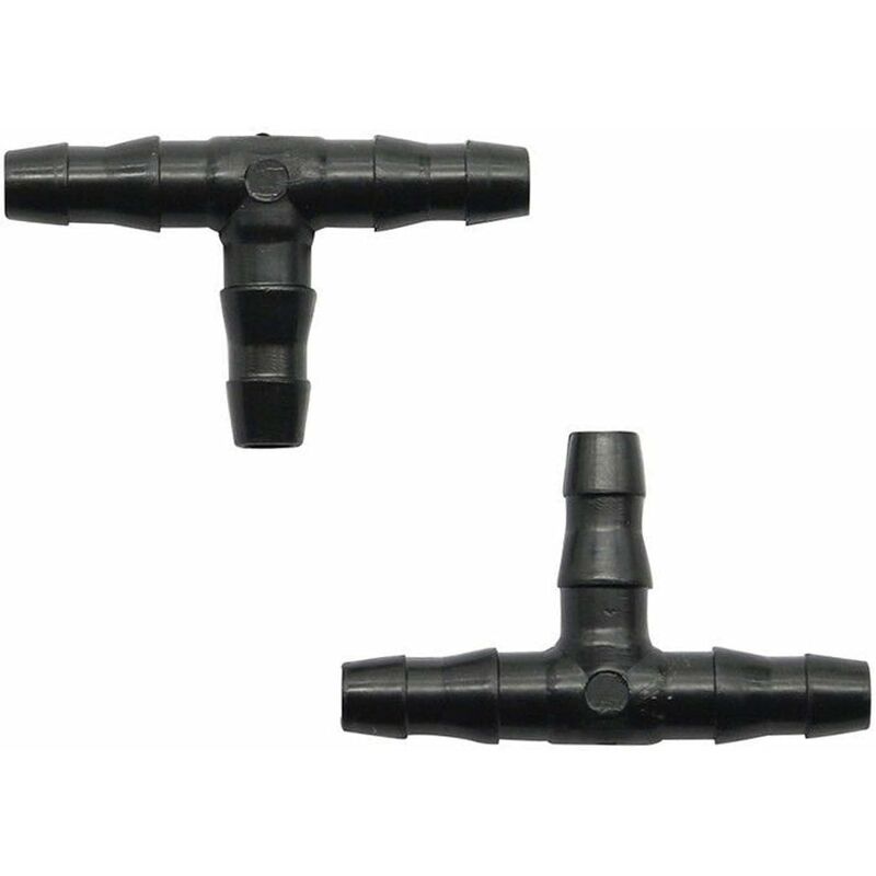 100 pcs Barbed Connectors Drip Irrigation,4/7Mm Universal Barbed Tee Hose,Suitable For 4/7Mm Drip Hose Watering Garden - Image 3