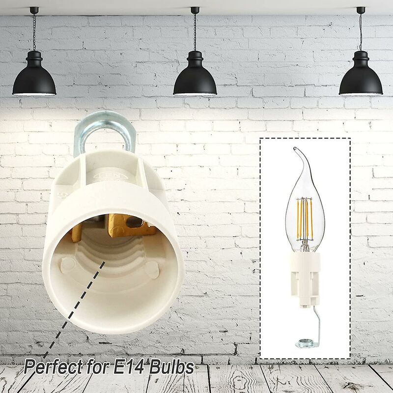 E14 Bulb Base Adjustable E14 Lamp Sockets Converter E14 Socket Bayonet Socket Candle Lamp Holder For LED Bulb 10 pcs - Image 2