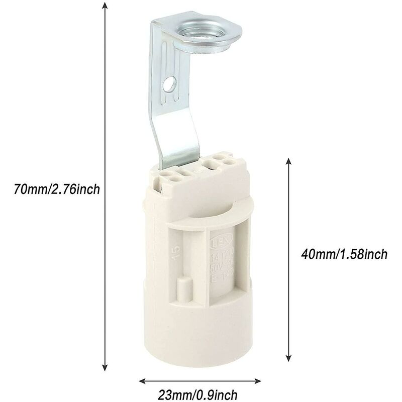 E14 Bulb Base Adjustable E14 Lamp Sockets Converter E14 Socket Bayonet Socket Candle Lamp Holder For LED Bulb 10 pcs - Image 3