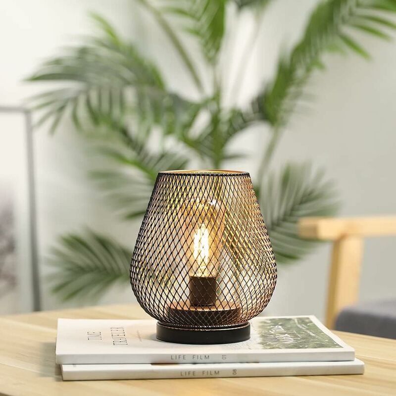 LED Lantern Metal Cage Battery Powered With LED Ideal For Weddings, Parties, Patio Events, Indoor And Outdoor Use - Image 1