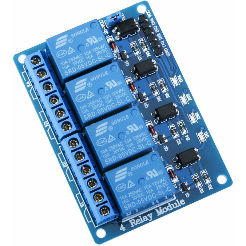 5V Dc Relay Module ４ Channels With Optocoupler ４-Channel Relay Module For Mega 2560 1280 Dsp Arm Pic Avr Stm32 - Image 1