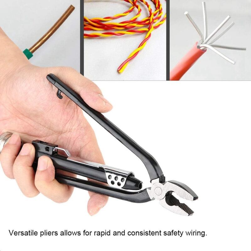 6 Inch Wire Twisting Pliers, Rivet Nut Pliers, High Carbon Steel Safety Wire Twister With Return Spring And Locking Jaws - Image 3