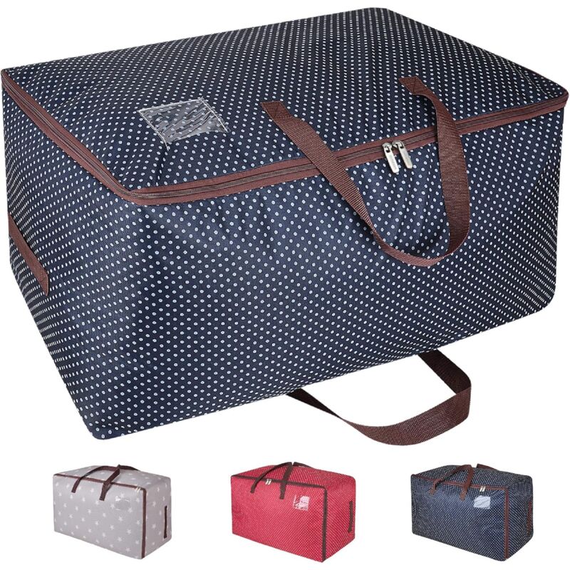 100L Garment Bags, Thick Oversized Organizer Storage Bag, Travel Bag (Blue) - Image 1
