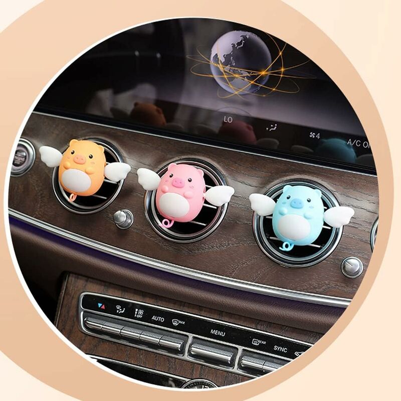 Car Vent Clip Pig Decoration, Cute Car Air Conditioning Vent Clip Air Outlet Clip Car Diffuser Charm For Most - Image 4