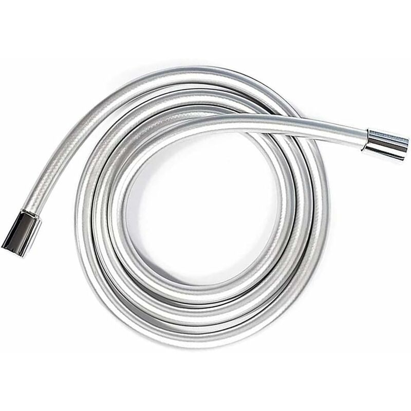 Pvc Shower Bath Hose Extra Replacement Bathroom Extension 1.5M Flexible Hose Handheld Shower Hose (G1/2，1.5M) - Image 1