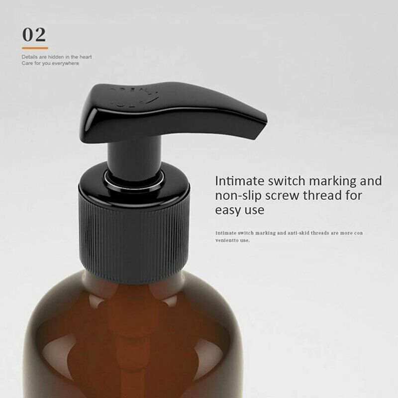 4 Pack 500Ml Pet Plastic Soap Dispenser With Black Lotion Pump Ideal For Kitchen Bathroom - Image 3
