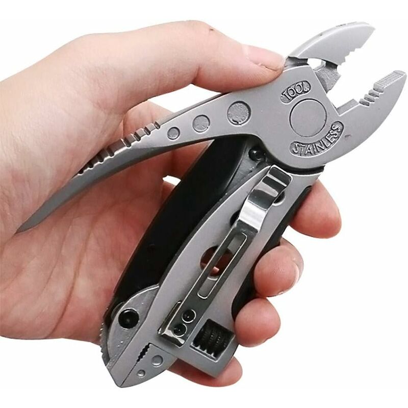 Multifunctional Adjustable Screwdriver Wrench Pliers Pocket Multitool Outdoor Camping - Image 1