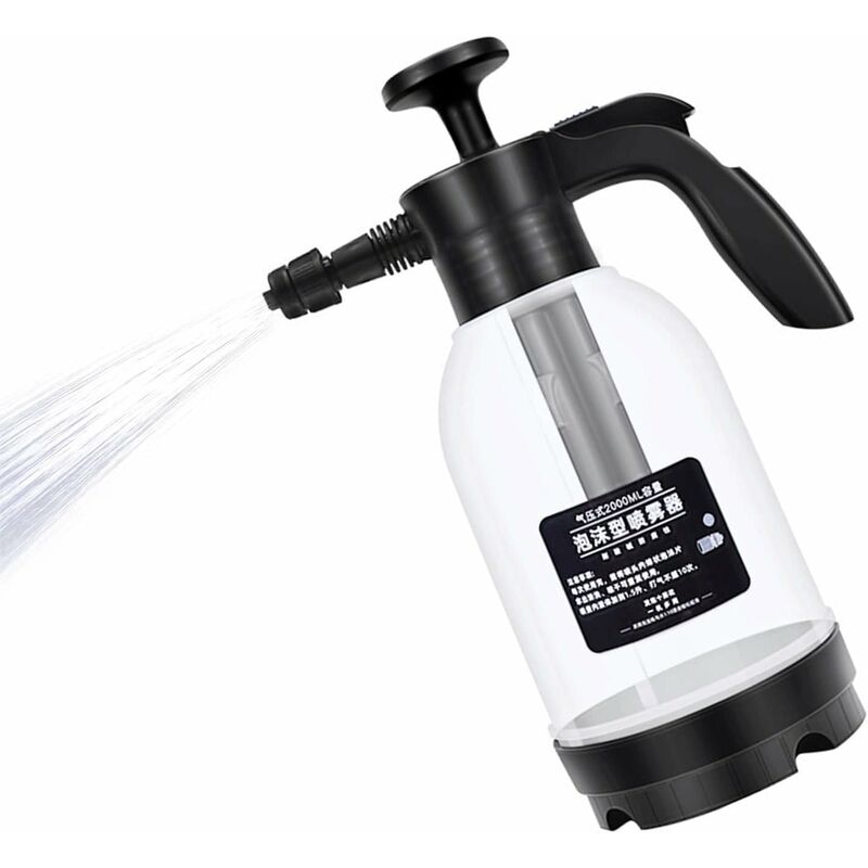2L Pressure Sprayer, Car Hand Pump Foam Cannon, Portable Pressurized Water Mist Sprayer, Car Snow Foam Lance - Image 1