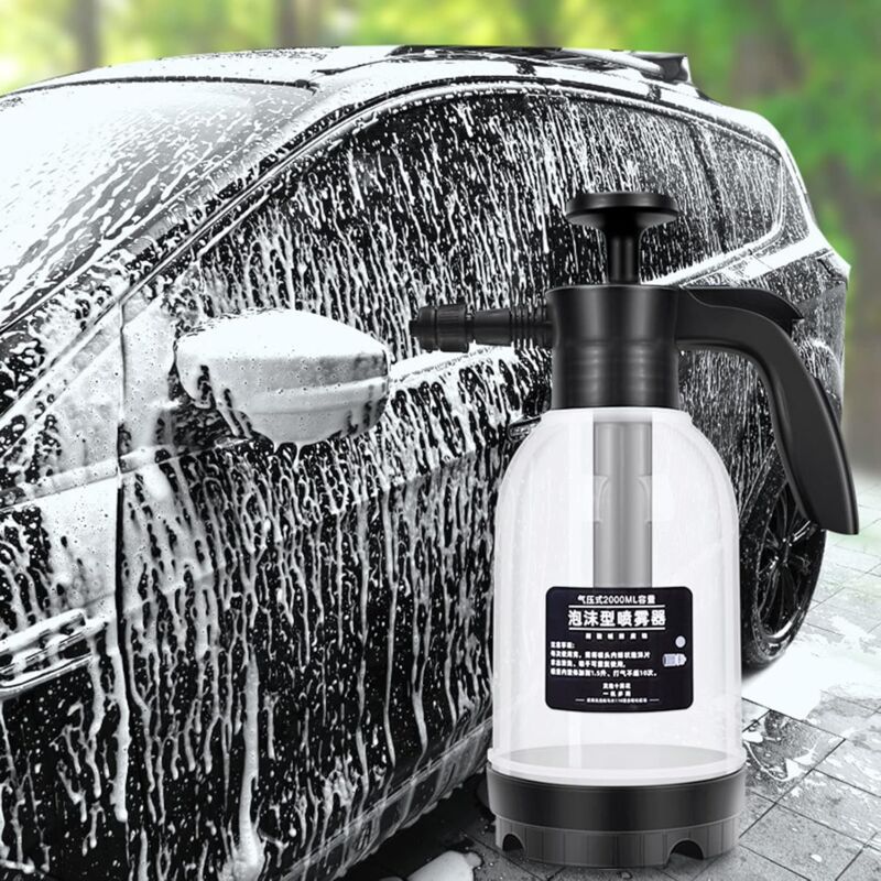 2L Pressure Sprayer, Car Hand Pump Foam Cannon, Portable Pressurized Water Mist Sprayer, Car Snow Foam Lance - Image 3