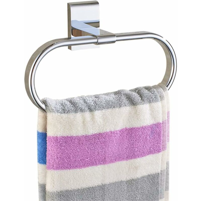 Oval Towel Ring Solid Brass Polished Chrome Elegant Wall Mount-Sunny - Image 1