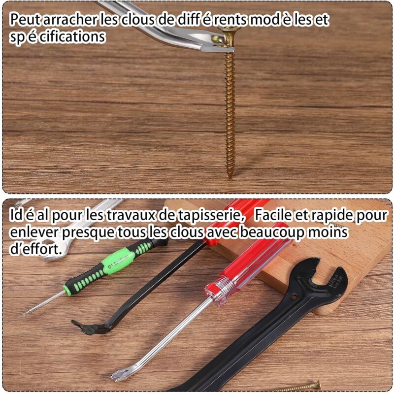 Fingertoys Nail Puller Kit 3Mm U-Shaped Nail Puller Tack Lifter Nail Puller For Rivet Nail Removal - Image 4