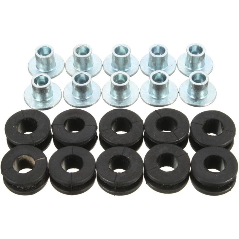 10 pcs Motorcycle Rubber Grommet Bolt For Honda/Yamaha/Suzuki/Kawasaki Fairings - Image 1