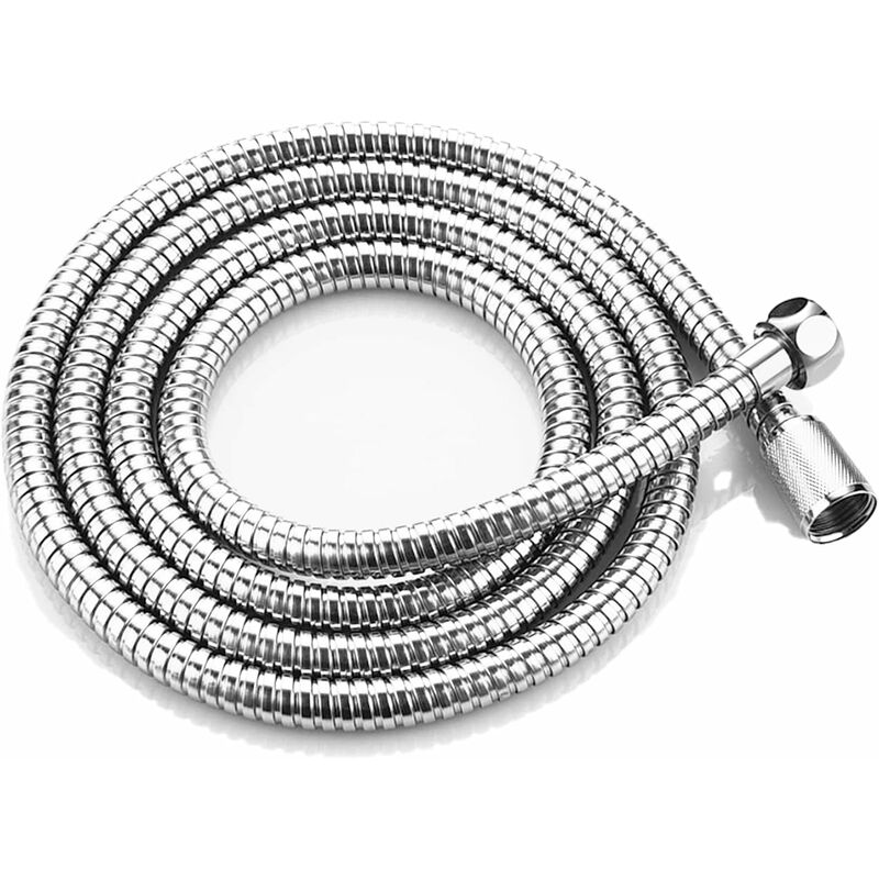 Shower Hose, 2M Stainless Steel Shower Hose, Universal Shower Hose, Universal Threaded Connector (G1/2 Inch) (2M) - Image 1
