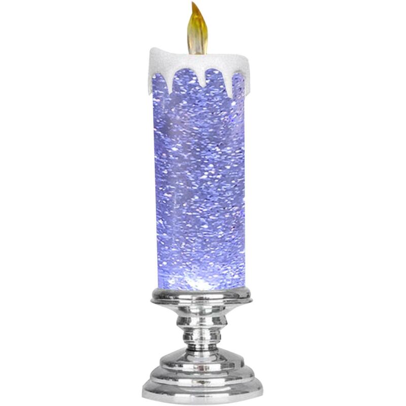 Flickering Flameless Candles Christmas LED Candles - Usb Rechargeable Color Changing Christmas Candles, LED Water - Image 1