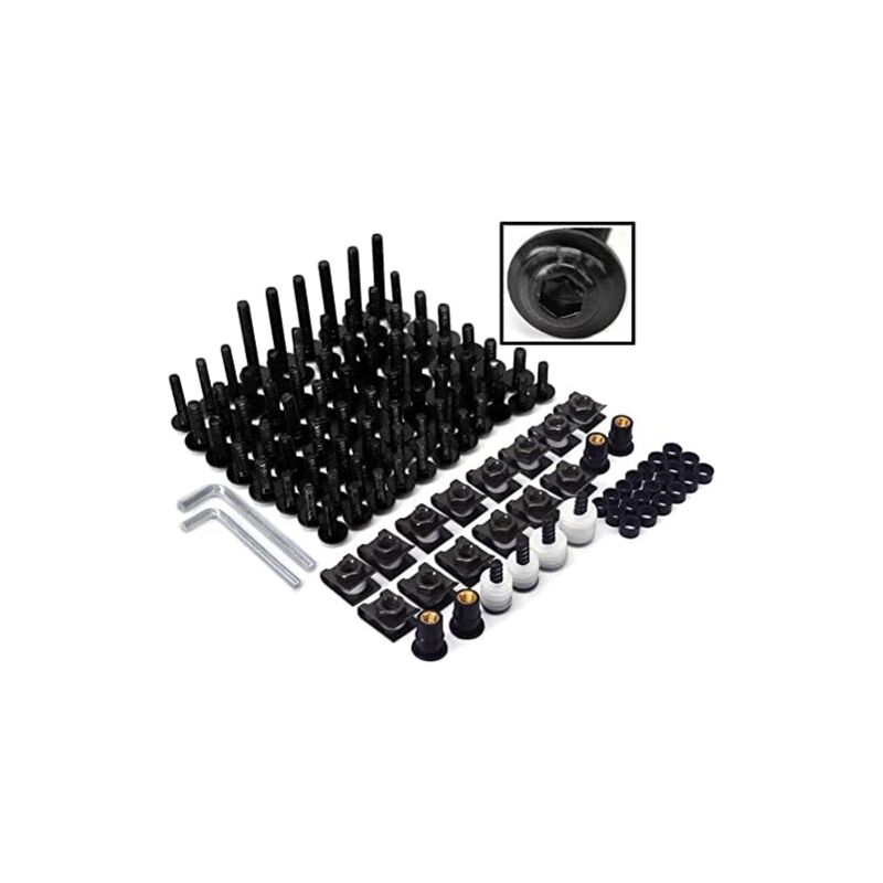 Motorcycle Fairing Screws,Universal Motorcycle Bodywork Screws Fairing Kits Bolts Aluminum Alloy For Most Sport Bikes - Image 1