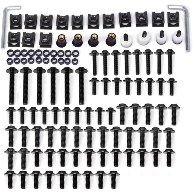 Motorcycle Fairing Screws,Universal Motorcycle Bodywork Screws Fairing Kits Bolts Aluminum Alloy For Most Sport Bikes - Image 2