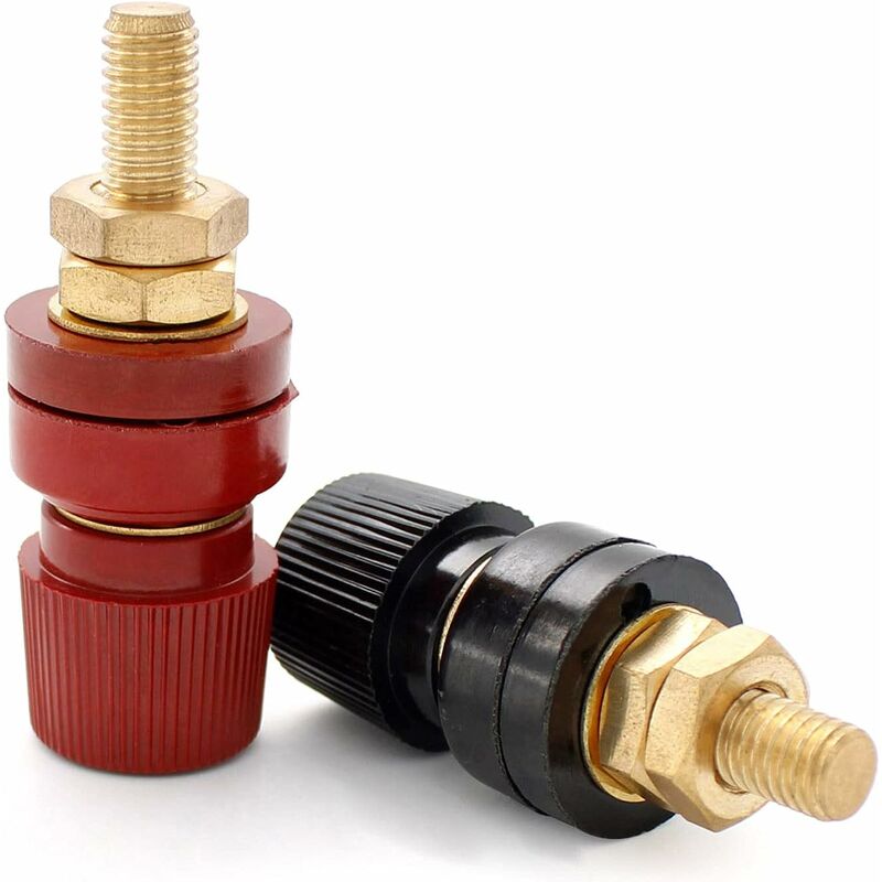 2 pcs Binding Post, M8 Thread Junction Post Connector, Type 555 Brass Female Socket Binding Post, Can Be Used For - Image 1