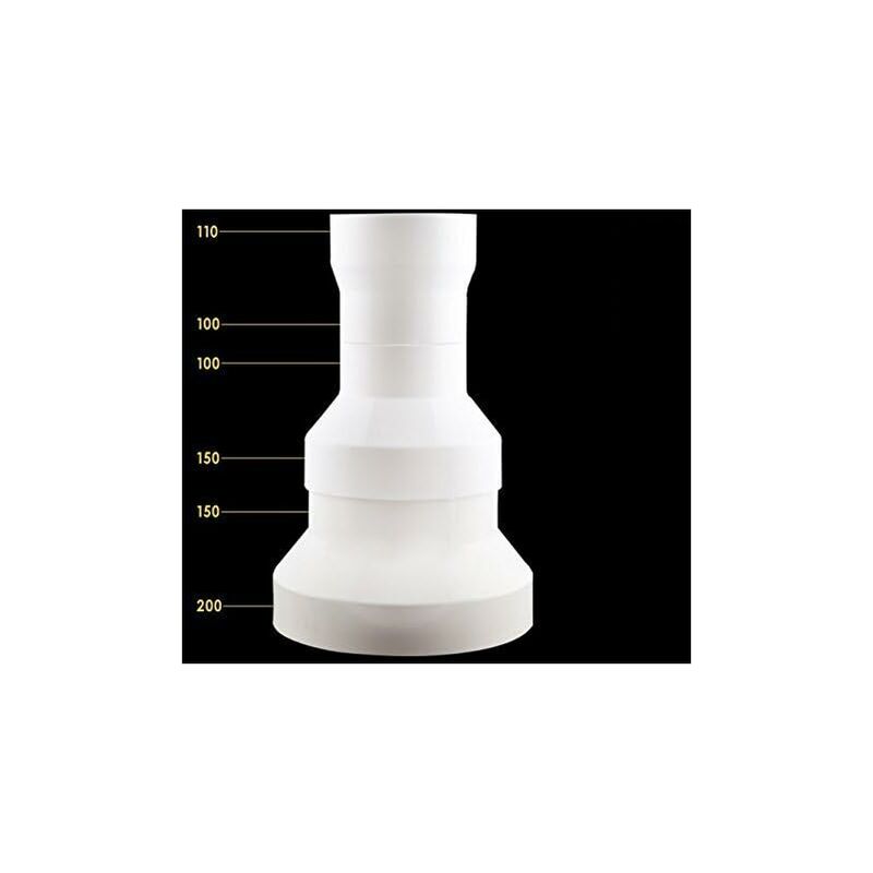 Duct Adapter, Exhaust Fan Duct Reducer Adapter For Ventilation Duct (200Mm To 150Mm) - Image 4