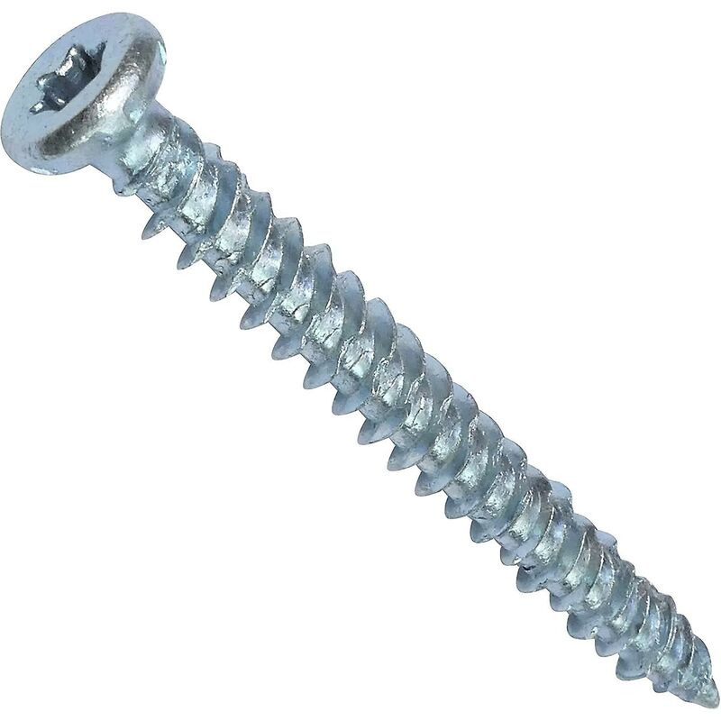 Pack Of 100 Direct Anchor Screws For Concrete Ø7.5X62Mm Countersunk Head Conical - With Star Recess T30 - Direct Fixing - Image 3
