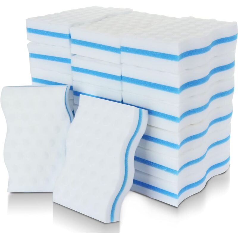 Magic Sponges, 24 pcs Extra Thick Melamine Cleaning Sponge - Magic Eraser For Bathroom, Pool, Kitchen, Floor, Wall - Image 1