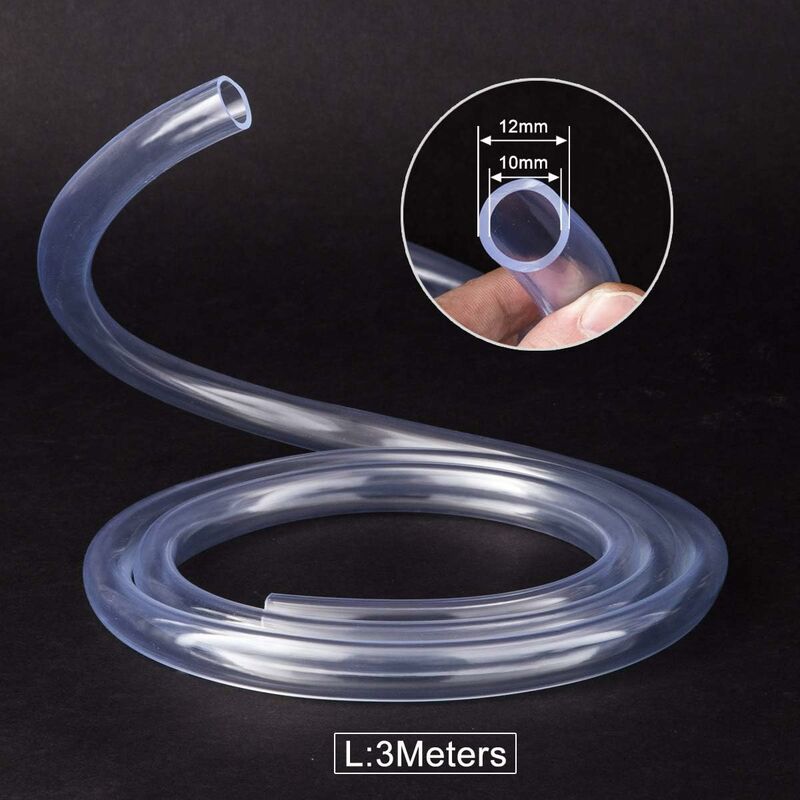 Transparent Pressure Hose 3 Meters, 10 × 12Mm Flexible Pvc Tubing Tube - Image 2