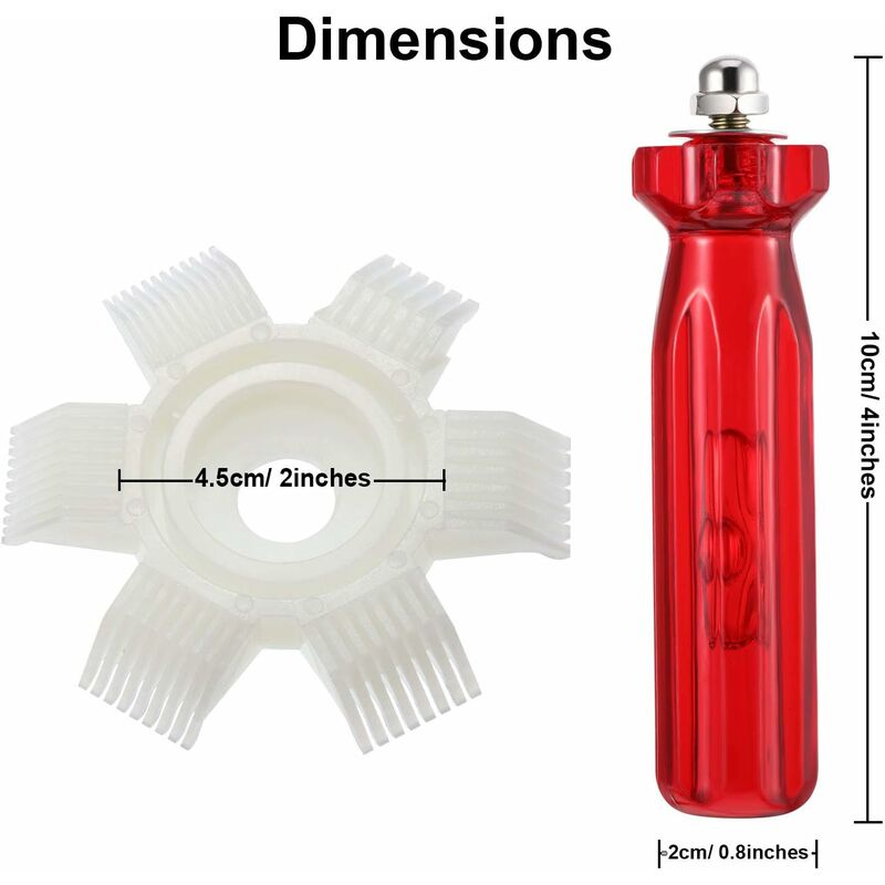 Condenser Fin Rectifier Ac Fin Comb Air Conditioner Radiator For Cleaning Radiator Evaporator (3 Sets) - Image 2