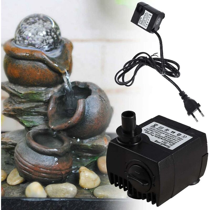 300L/H 5W Ultra Quiet Submersible Water Pump For Fountain Aquarium Pond (Eu Plug) - Image 2