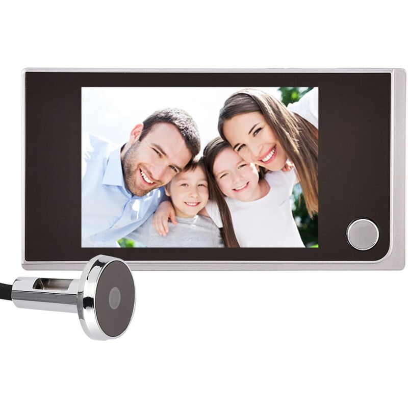 Smart Indoor/Outdoor Peephole Camera Smart Doorbell Security Camera 120 Degree Wide View Digital Door Viewer And - Image 1