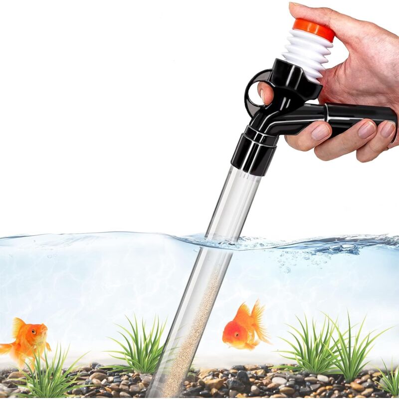 Aquarium Vacuum Cleaner Fish Tank Gravel Cleaning Kit With Siphon For Water Change - Cleaning Pump With Air Pressure - Image 1