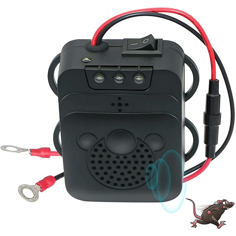 Ultrasonic Car Repellent With LED Strobe, Garage For Car ROdents Mice Pests Home Garage Attic Camping - Image 1