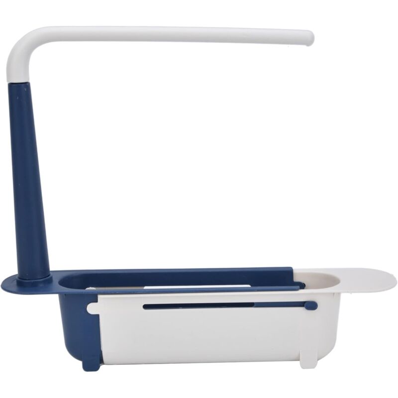 Sink Rack, Kitchen Sink Sponge Holder Telescopic Sink Storage Rack Freely Large Capacity Pp Expandable Sink Organizer - Image 1