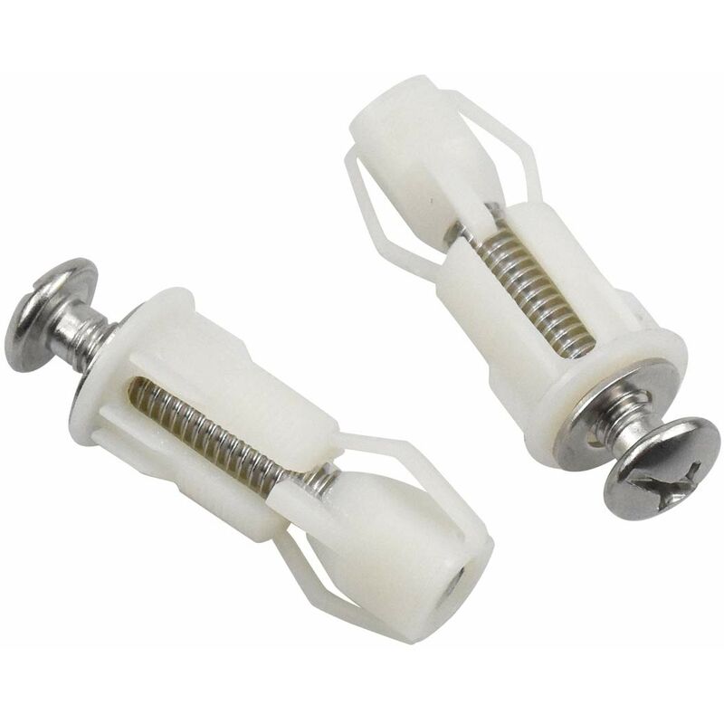 2 pcs Toilet Lid Expansion Screw Toilet Seat Fixing Screw Toilet Seat Fixing Set Toilet Lid Replacement Parts - Image 1