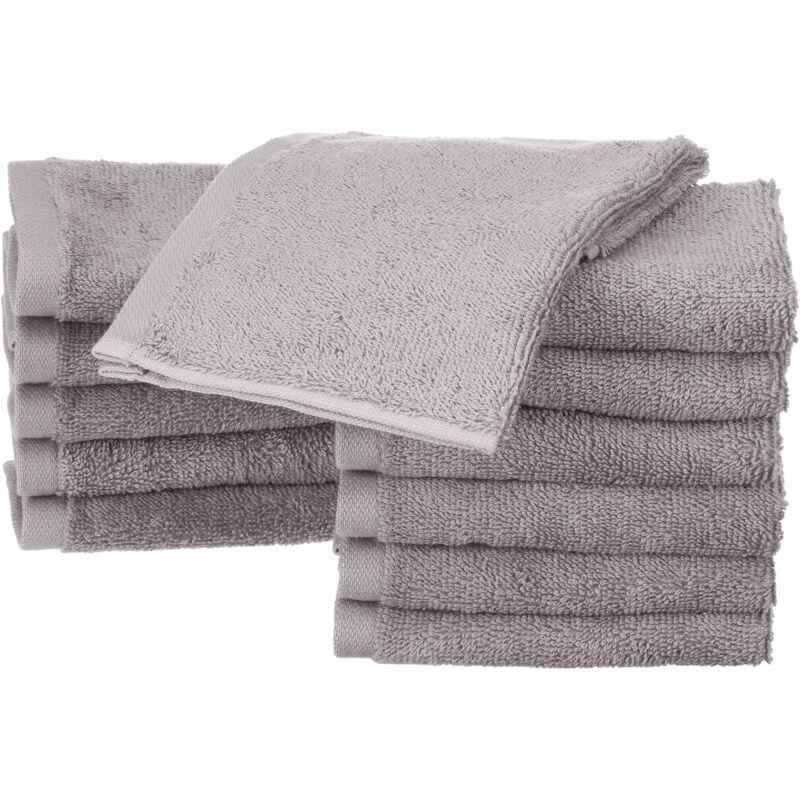 12 pcs Set Small Cotton Napkins, Grey - Image 1