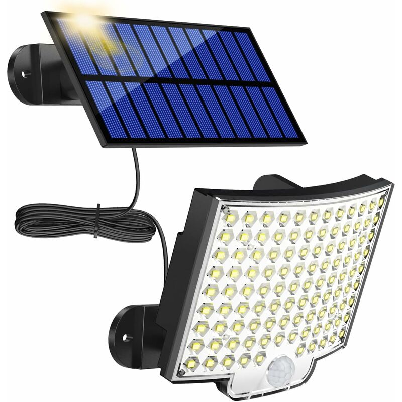 106 LED Solar Lights Outdoor With Motion Sensor, Ip65 Waterproof, 120° Lighting Angle, Solar Wall Light For Garden With - Image 1