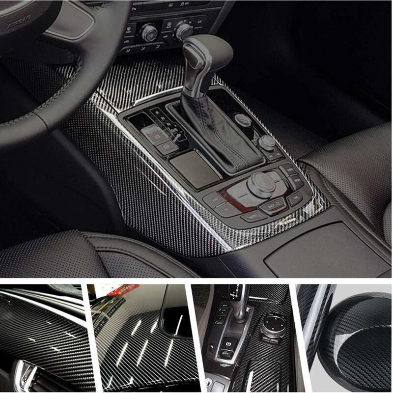 6D Waterproof Car Sticker Film Carbon Fiber Vinyl Adhesive 30300Cm Waterproof Non-Stick For Car,Computer,Phone Case - Image 3