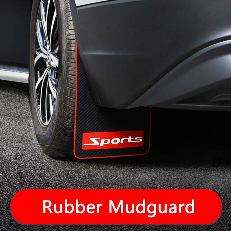 Car Mud Flaps Soft Material Universal Fit Black Rubber Splash Guards Mudguards No Collision Universal 17