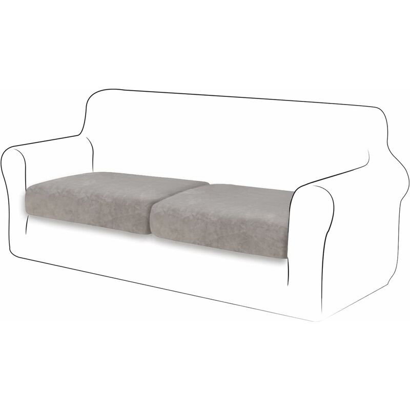 Velvet Cushion Cover Sofa Cushion Furniture Protector Cover Sofa Seat Cover For Couch 2-Slice Velvet Cushion Cover For - Image 1