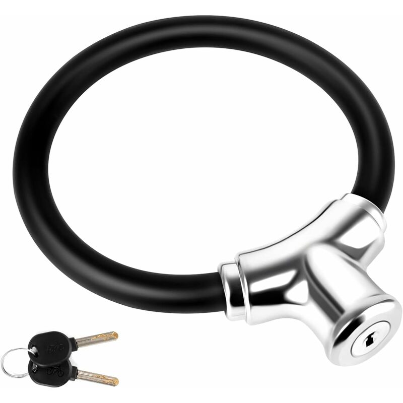Bicycle Lock Zinc Alloy Bike Lock Universal Portable High Security Bicycle Lock Anti-Theft Bike Cable Mount Mtb Scooter - Image 1