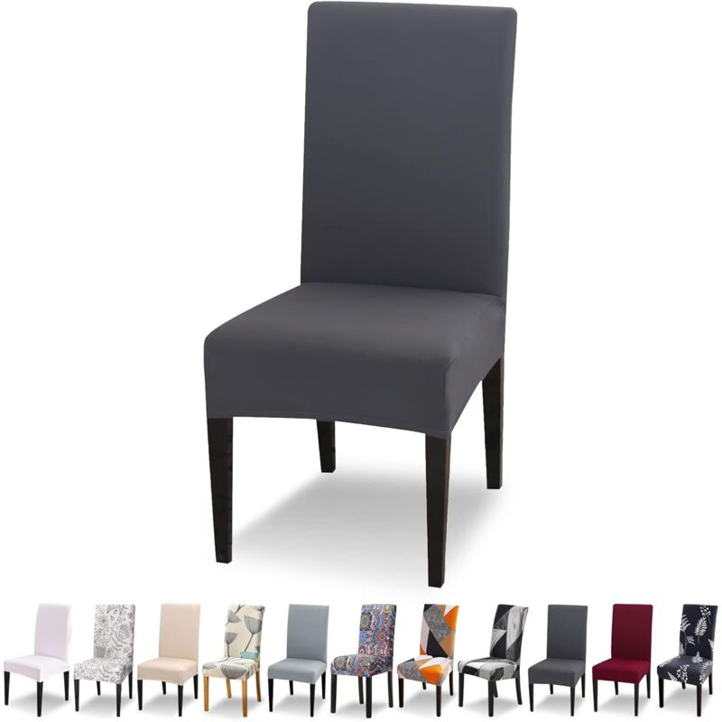 Stretch Chair Covers 6 pcs Set Dining ROom Chair Covers Universal Washable Modern Chair Covers For Dining ROom Decor - Image 1