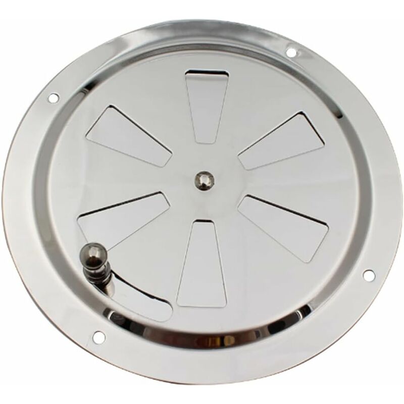 ROund Ventilation Grille, Adjustable Air Vent Stainless Steel Air Vent Air Inlet And Exhaust 125Mm - Image 1