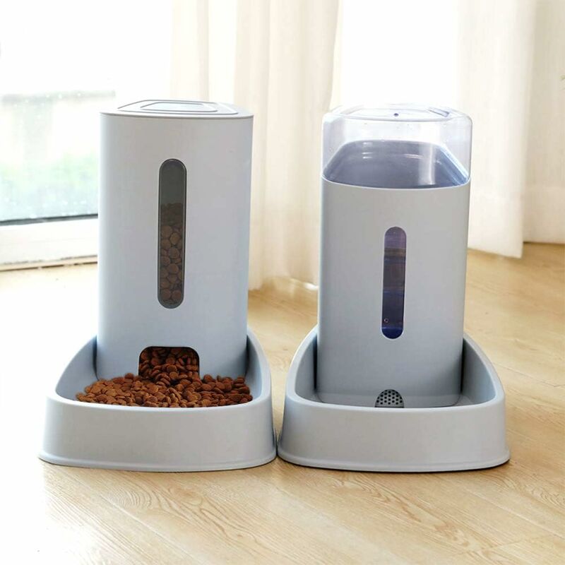 Automatic Water/Dog Feeder Fountain - 3.8L X 2 Pieces - Dog/Cat/Dog Food Feeders And Waterers Accessories Cat/Dog/Pet - Image 3