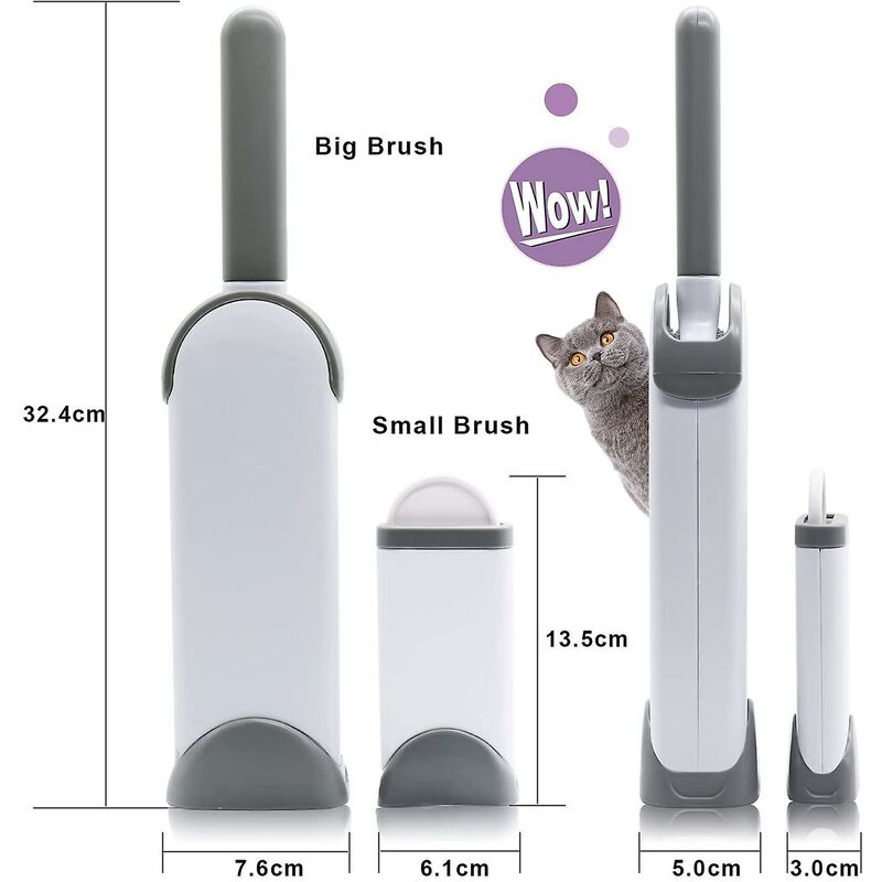 Pet Hair Remover Brush For Cats & Dogs - Reusable Magic Cleaning Brush Removes Hair - Image 4