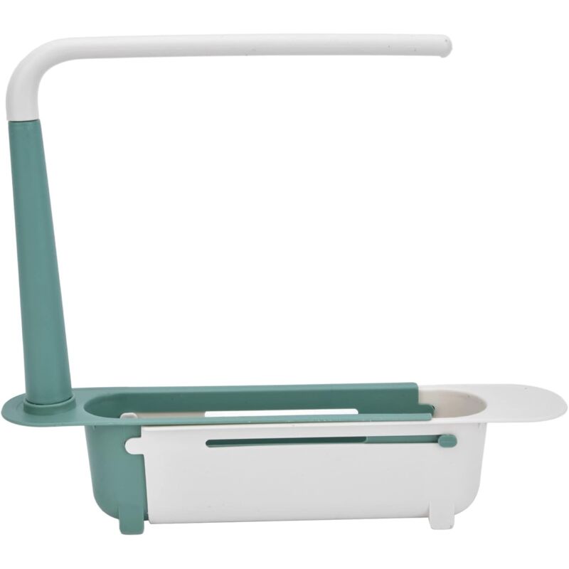 Telescopic Sink Rack Telescopic Sink Storage Rack Length Freely Large Capacity Pp Expandable Sink Organizer For Kitchen - Image 1